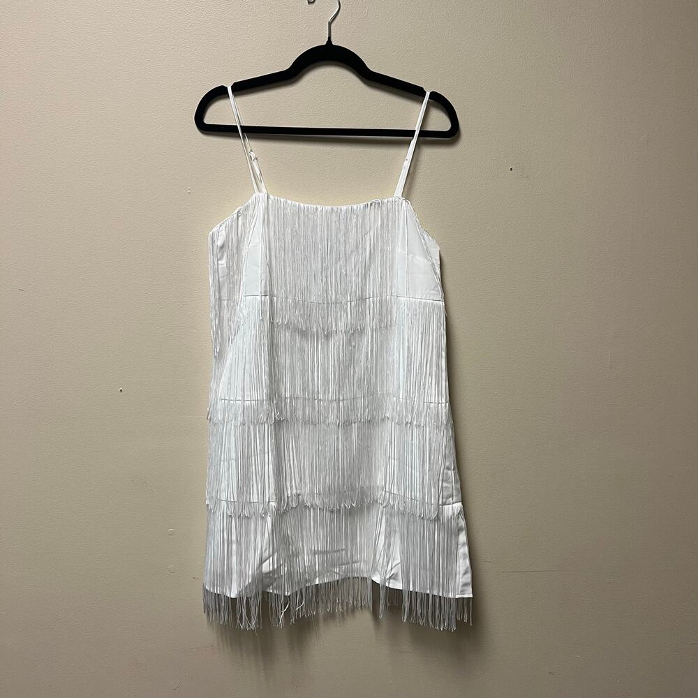 NWT A New Day White Spaghetti Strap Tiered Dress
